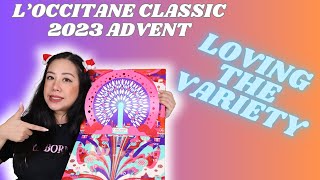UNBOXING 2023 L OCCITANE CLASSIC ADVENT CALENDAR - VARIETY OF SKINCARE BODYCARE MANDY SERAFINA