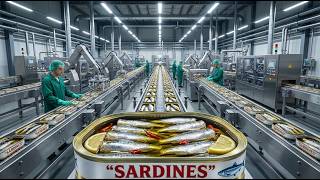 Inside the Canned Sardine Factory: How Fresh Sardines Are Canned for the World (Full Process)