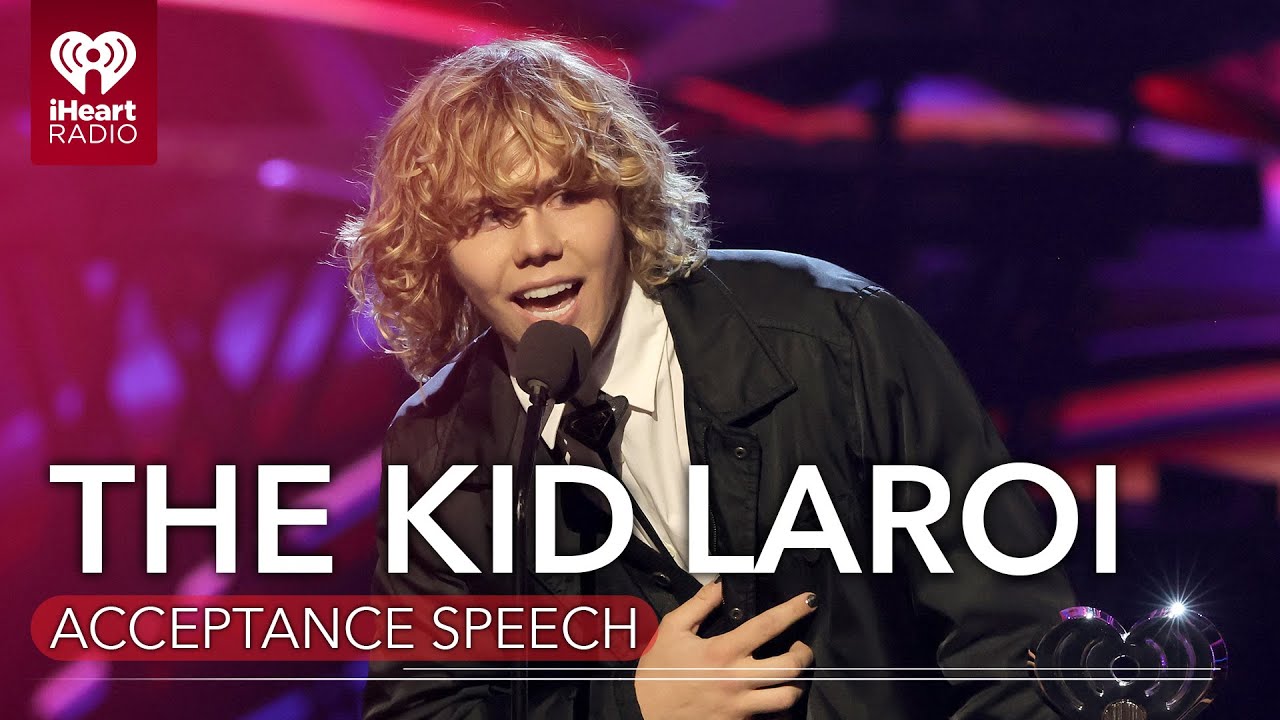 The Kid LAROI Acceptance Speech Best Collaboration 2022 iHeartRadio Music Awards YouTube