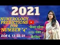 Numerology 2021 Prediction For Number "4" |Is Your Date Of Birth 4,13,22,31 | Charru Gupta