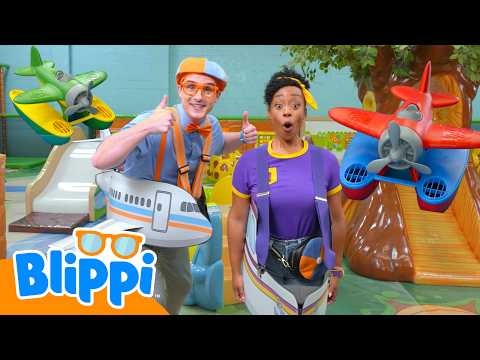 Is It A Plane? Blippi and Meekah’s Air & Water Challenge 🛩️💦 | Blippi Learning Challenges