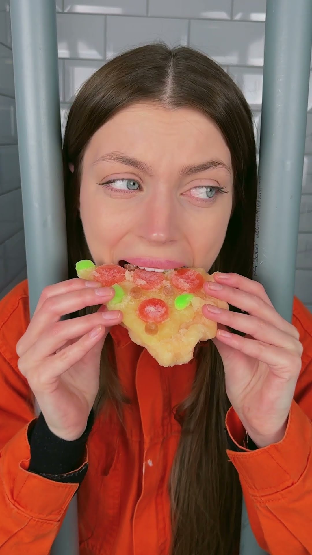 I Did Frozen Gummy Pizza ? #shorts
