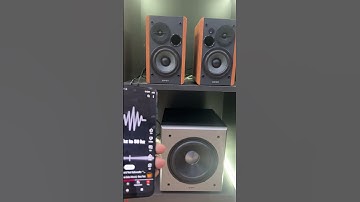 Edifier T5 Subwoofer & R1280DBS bass Test Sound Test | #edifier #bookshelfspeaker #subwoofer #tech