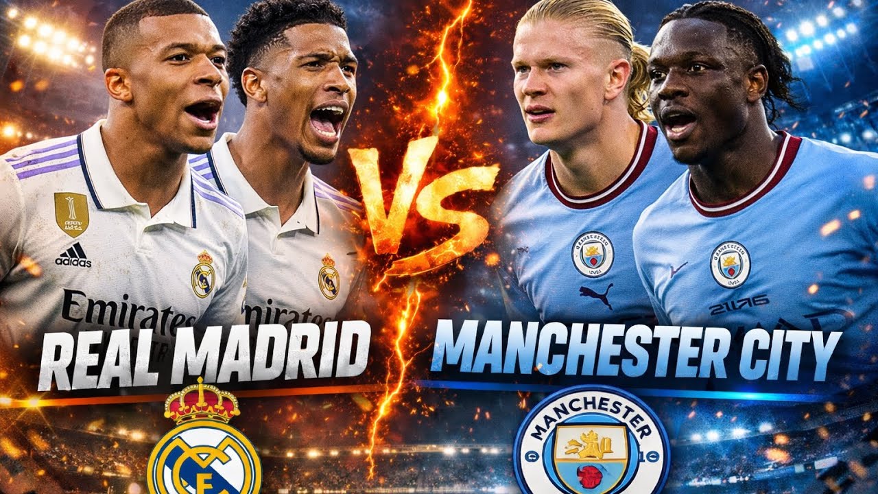 Manchester City vs Real Madrid | UEFA Champions League Quarter-Final Gameplay