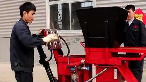 FL2-25 electric motor hydraulic manual clay interlocking brick manufacturing making machine