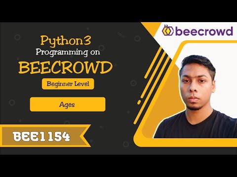BEE 1154 - Ages Solution | Python3 Programming on Beecrowd Beginner Day 73