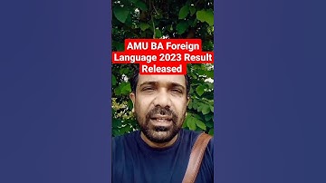 AMU BA Foreign Language 2023 Result Released #shorts #amuentrance #amuresult