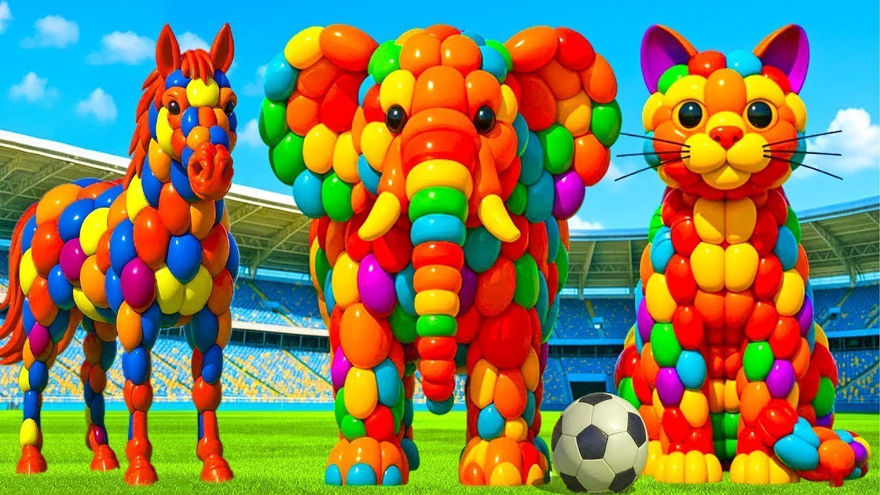 The mascot vibrato assistant JCB and Tractor on the football field is popular, co-produced, creative