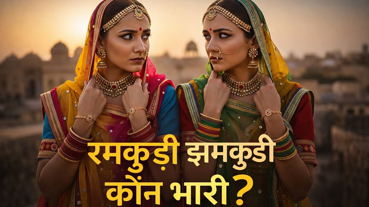 रमकुड़ी झमकुड़ी-कौन भारी ? 😅😁( आपस की टकरार)। राजस्थानी गीत । Rajasthan Melody 