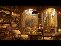 Rainy Autumn 4K Coffee Shop Ambience with Smooth Jazz Music to Relax/Study/Work to