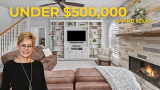 REMODELED Spring TX home for sale under $500,000 | 5 beds, 3.5 baths, 3 car garage | 3411 Lost Oak