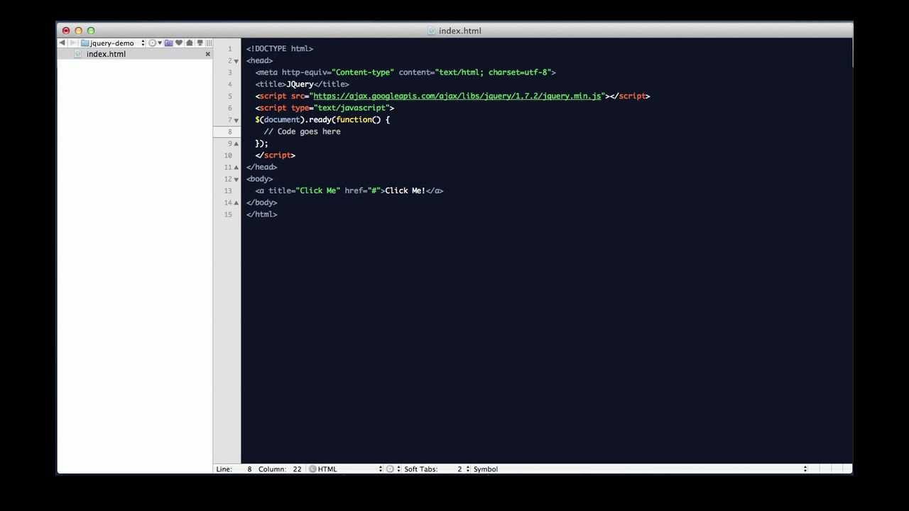 JQuery Hello World - YouTube