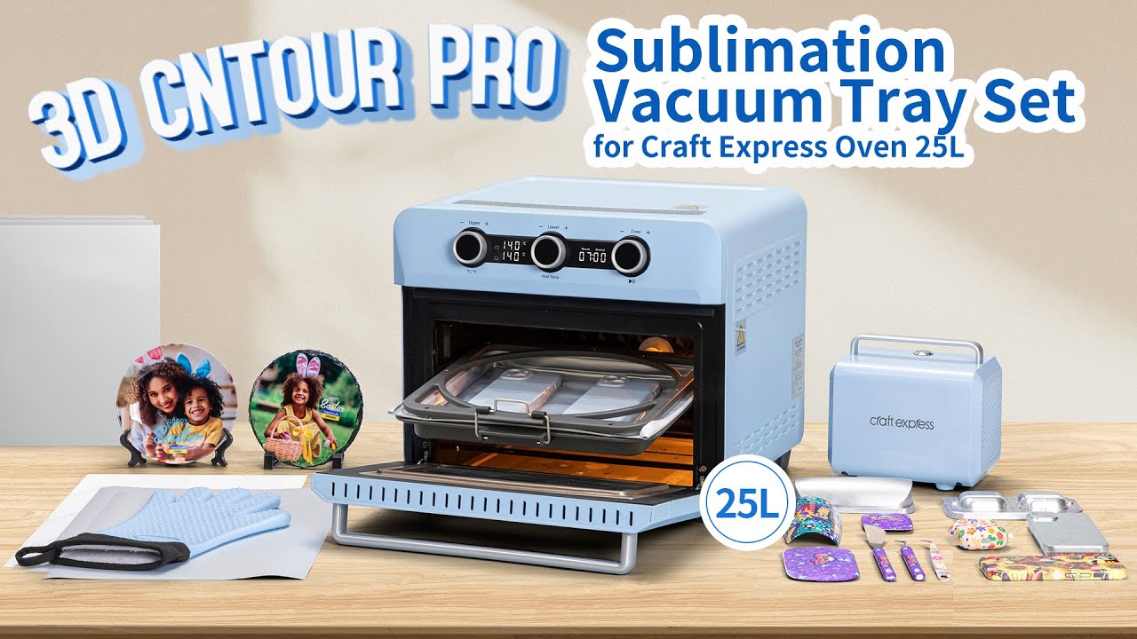 👍Набор вакуумных лотков для сублимации 3D Contour Pro для печи Craft Express | Чехол, щиток, слан...