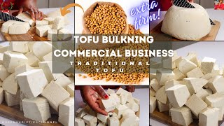 How To Make Tofu For Business | TRADITIONAL TOFU RECIPE! Nigerian Wara Recipe