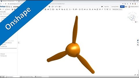 WW-109 Fighter Plane - Part 3 - Propeller - Onshape Training - Surfaces