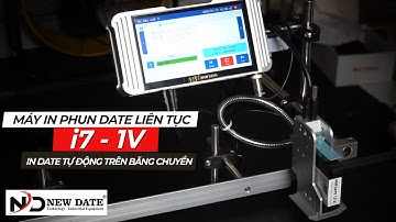 Máy In Phun Date Liên Tục i7-1v - Máy In Date Tự Động Trên Băng Chuyền -Tốc độ nhanh, Tiết kiệm Mực