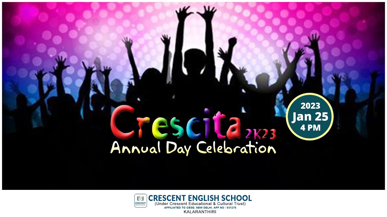 Crescita 2K23 | Annual Day Celebration | Crescent English School - YouTube