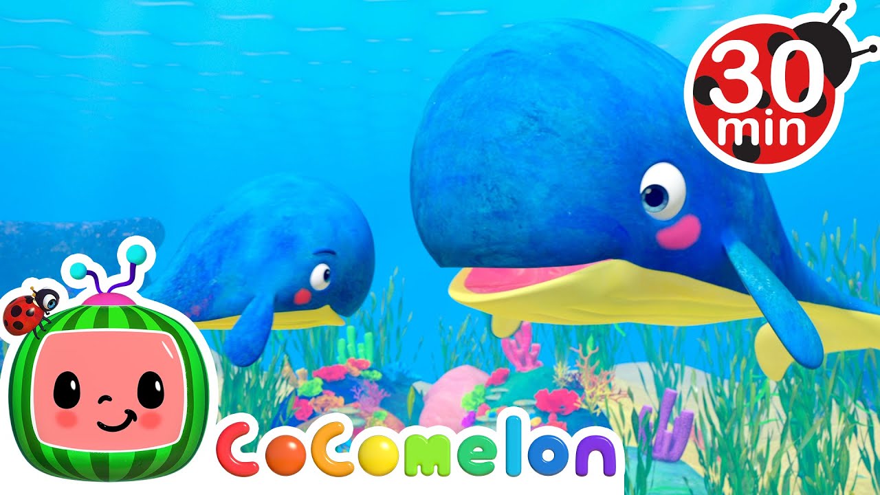 ⁣Mom and Baby Blue Whale Lullaby - @CoComelon | Kids Cartoons | Moonbug Kids