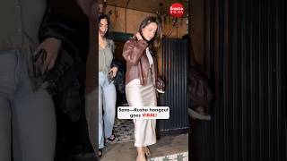Sara Tendulkar and Kusha Kapila spotted hanging out together last night🖤🤎#saratendulkar #kushakapila