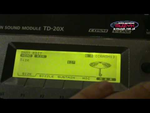 Roland TD20KX DEMO - edycja czynela crash w module V-Drums TD-20KX testosterone cypionate