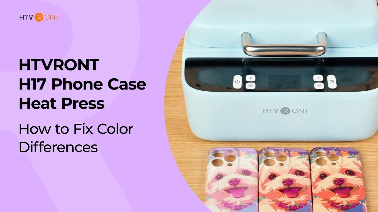 How to Fix Color Differences - HTVRONT H17 Phone Case Heat Press How to Fix Color Differences - HTVRONT H17 Phone Case Heat Press