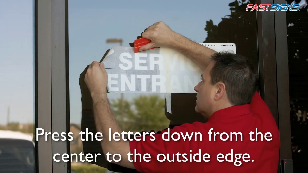How To Apply Vinyl Lettering from FASTSIGNS® YouTube