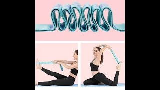 Elastic Yoga Stretching Strap With 11 Loops For Physical Therapy