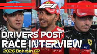 Drivers React After Race | 2026 Bahrain Grand Prix in Malaysia | Drivers post Race interviews