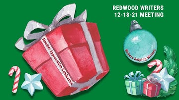 Redwood Writers Member Recognition Celebration 12-18-21