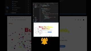 Celebrate Holi with Code 🌈💻Holi Animation using HTML, CSS & JS 🎉🔥#holi #webdevelopment #coding
