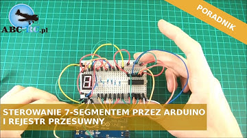 Sterowanie wyświetlaczem siedmio-segmentowym po przez UNO i rejestr przesuwny 74HC595N