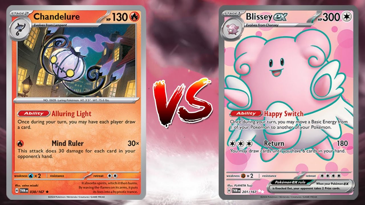 Pokemon TCG Live Twilight Masquerade Chandelure VS Blissey EX Palkia VSTAR!!