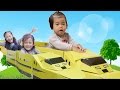 ドクターイエローしんかんせんごっこ Kan & Aki family fun