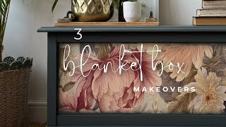 3 blanket box makeover ideas using furniture paint