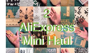 #46 [2]AliExpress Metal Cutting Die and Clear Stamp Mini Haul, Quick Review and Info.