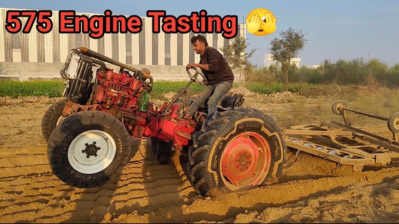 Mahindra 575 Engine Modification Testing! 4 cylinder tractor power 