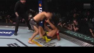 Khamzat Chimaev knockdown Gilbert Burns | UFC 273 | 2022 | Highlights |