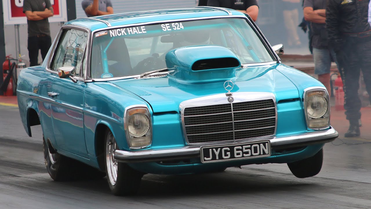 75 Mercedes-Benz 280CE 434ci V8 on Nitrous! - YouTube