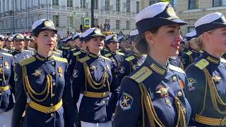 Russian Army Parade, #female #soldiers  Victory Day 2024