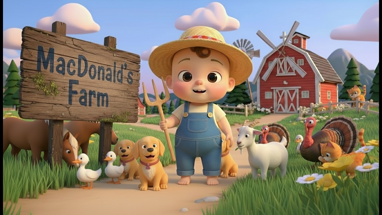Old MacDonald Had A Farm👩‍🌾| Nursery Rhymes | baby lulu