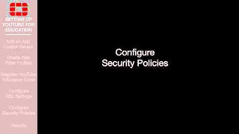 FortiGate Cookbook   YouTube For Education Filter 5 0