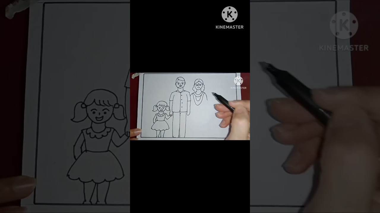 My Family EASY DRAWING 