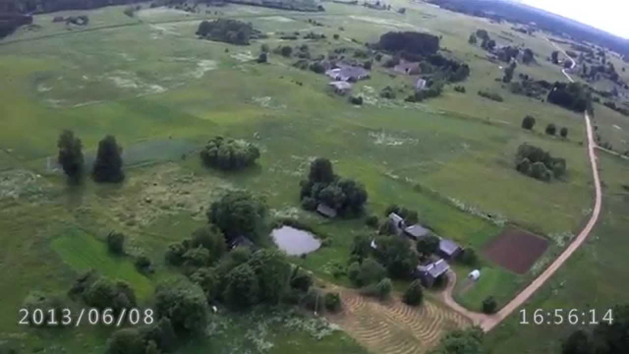 sUAV flight over Varniškiai village in Lithuania RAW footage - 2 || BPO skrydis virš Varniškių kaimo