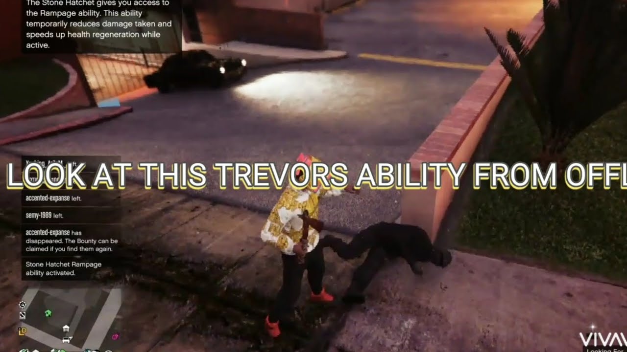GTAV ONLINE HOW TO USE TREVOR'S ABILITY (no lie) YouTube
