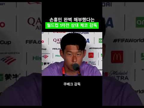 손흥민을 완벽 분석했다는 체코의 쿠베르 감독
