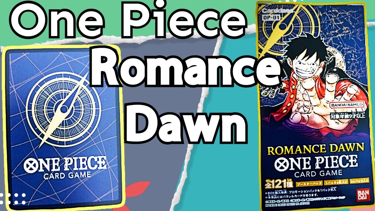 One Piece Card Game Romance Dawn Booster box first look YouTube