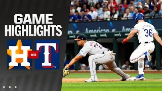 Astros vs. Rangers Game Highlights (4\/5\/24) | MLB Highlights