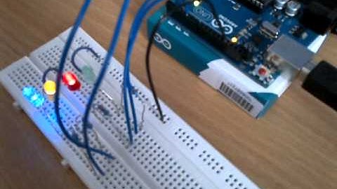 Arduino 4 Bits led binary counter