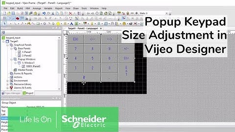 Resizing Popup Numeric Keypad Display in Vijeo Designer | Schneider Electric Support