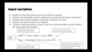 Programming for Python: Lists, Input, and Output